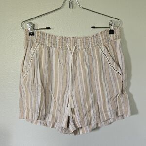 Briggs Brown Striped Shorts Size Large